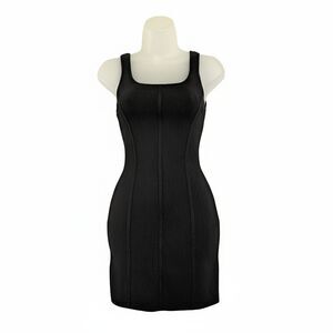Aritzia Babaton Sculpt Knit Bustier Mini Dress XS Black Bodycon Bandage